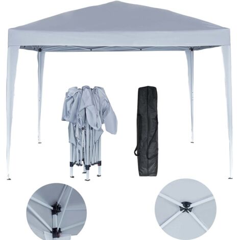 Tonnelle de jardin pliante "Svetlana 4" - 12 m² - 3 x 4 m - Blanc