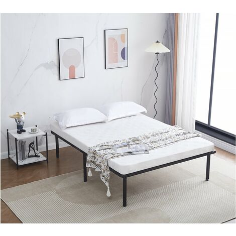 Cadre à lattes + pieds pour matelas 140 x 190 cm - 26 lattes