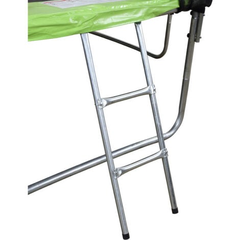 Trampoline "Yoopi 2" - Ø 4.25 m - Avec filet + échelle + couverture + kit d'ancrage