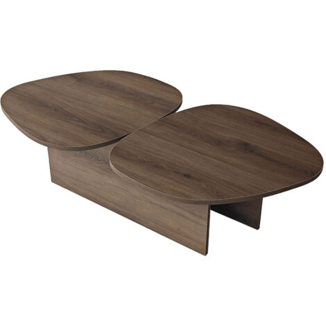 Table basse en bois "Stones" 125 x 60 x 38 cm - Noyer