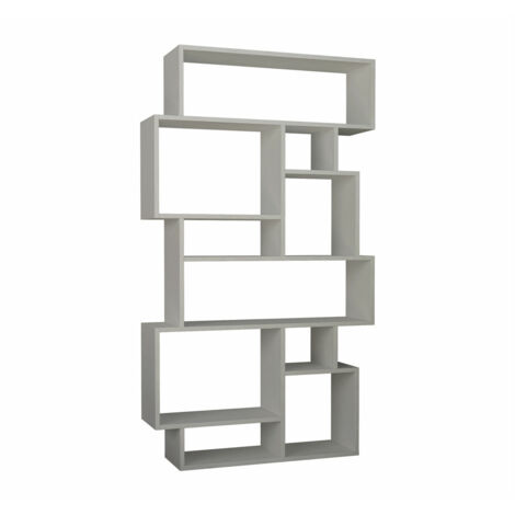 Étagère bibliothèque Torta asymétrique 168,5cm Bois Blanc (1/3)