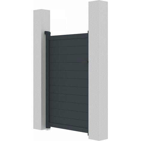 Portillon aluminium Marc - 101.2 x 155.9 cm - Gris