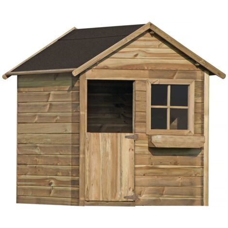 Maisonnette "Coccinelle" - 126 x 112 x 158 - Bois (1/4)