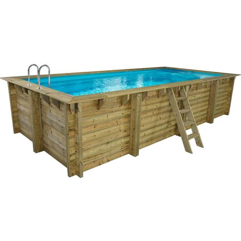 Piscine rectangulaire rn bois hors sol - DURAPIN