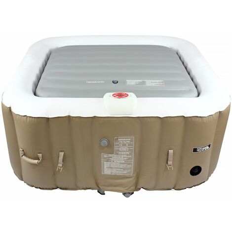 Couvercle Gonflable Pour Spa Rond 138 Cm - Isolation Thermique, Résistant à La Pluie Et Neige - Avec Poignées