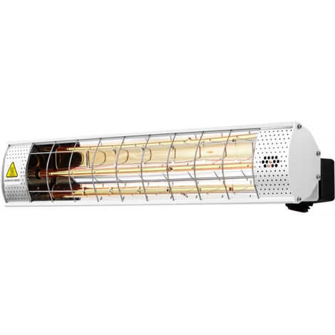 Habitat Et Jardin – Chauffage de terrasse infrarouge 2000W – Surface chauffée 10-12 m² – IP55 résistant aux éclaboussures – Télécommande avec minuterie (1/4)