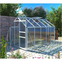Serre jardin polycarbonate "Hortensia" - 6m² - Transparent.