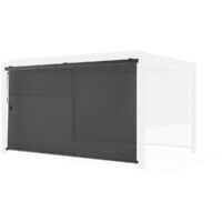 Habitat Et Jardin – Store pergola bioclimatique 367 x 208 cm – Structure en aluminium – Protection anti UV – Couleur gris anthracite