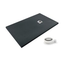 Plato de ducha AIRSTONE ECO Grafito Ral 7016 100X170