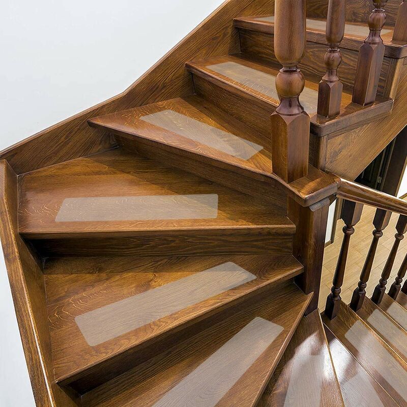 Tsffae 7 Pezzi/Set Adesivo per Scale con Struttura in Legno Adesivo per Pavimenti in PVC Autoadesivo Fai Te Carta Parati Impermeabile per Scale per Decorazione Domestica