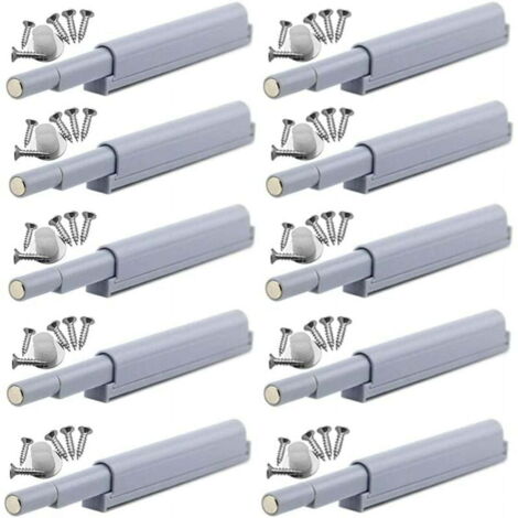 Chiusure magnetiche push-to-open, le chiusure aprono e chiudono la porta con una semplice spinta (10 pezzi)