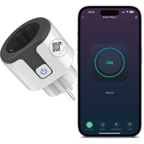 Spina intelligente 20A, spina intelligente WiFi Tuya compatibile con Alexa, Google Home, spina programmabile con misurazione del consumo energetico, controllo vocale, telecomando Tuya
