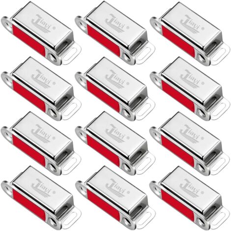 Jiayi Cabinet Magnets 12 pezzi Magnete per porta dell'armadio Chiusura magnetica per porta in acciaio inossidabile Serrature magnetiche per chiusura dell'armadio 46mm