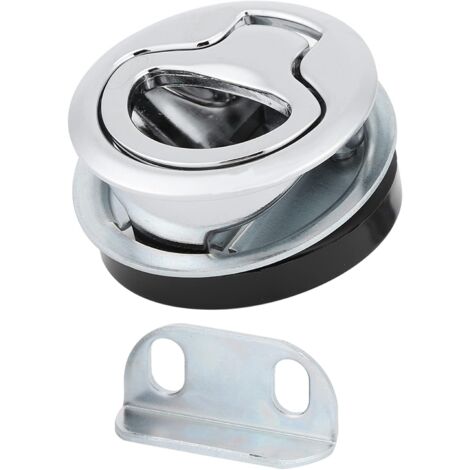 Jinyu Marine in acciaio inox a filo Pull Hatch Latch, maniglia del portello della barca Rv Toolbox Door Lock Built-in Pull Can Lock Delicato anello di trazione in lega di zinco, 1 Pa