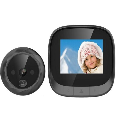 2,4 pollici Mini spioncino digitale con telecamera per porta, videocitofono intelligente wireless remoto, citofono intelligente, visione notturna HD, campanello di sicurezza WiFi per donne, uomini e a