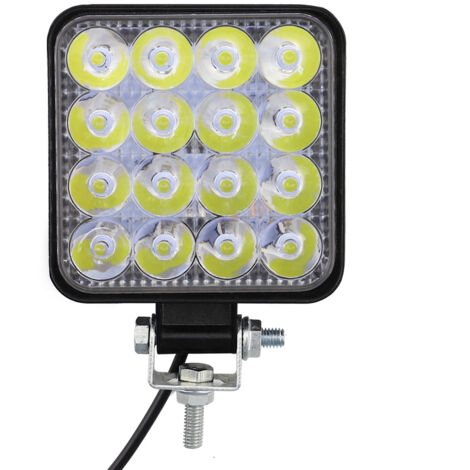 Faro da lavoro per auto 16 LED 48 W Barra luminosa Fascio luminoso Luce di retromarcia Per fuoristrada SUV Camion