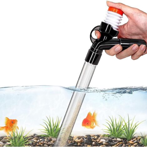Kit per la pulizia della ghiaia dell'acquario, ugello lungo per il cambio dell'acqua e la pulizia della ghiaia del filtro