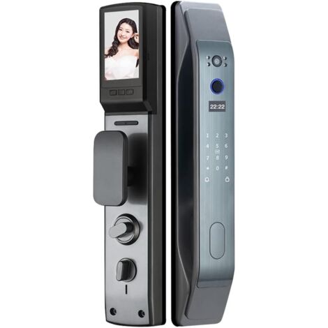 App Smart Door Lock Impronta digitale remota Memorizzazione password Chiave elettronica Scheda IC Sblocco automatico con USB (1/5)