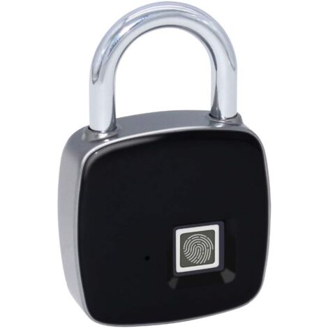 Lucchetto con impronta digitale intelligente P3, lucchetto di sicurezza biometrico senza chiave, impermeabile, touch, ricarica USB, per porta, chiusura retrattile e meccanismo di sicurezza (1/5)