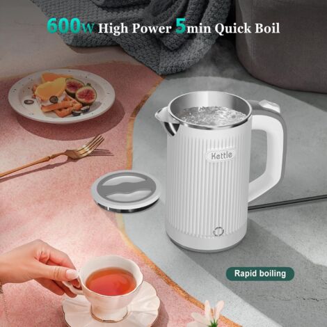 Bollitore Elettrico Da Viaggio Maka 0,6L 650W – Compatto, Autospegnimento, Senza BPA, Per Tè E Tisane