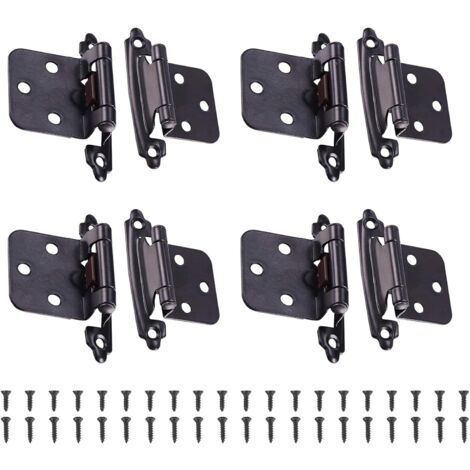 60 pezzi cerniere in acciaio inox, cerniere per porte di armadi con viti, cerniere per mobili in acciaio inox, per cerniere per porte, cerniere per armadi, cerniere di collegamento