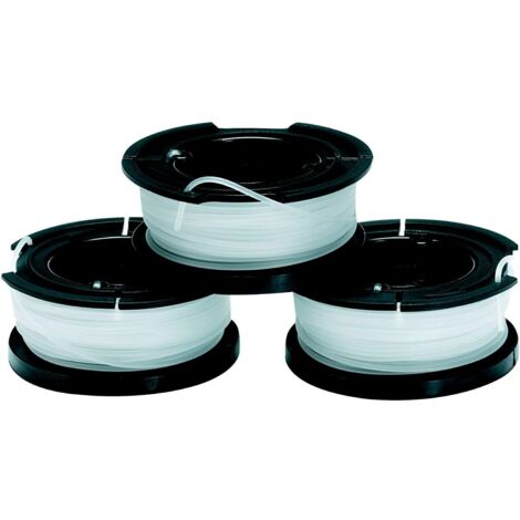 Confezione da 3 bobine di ricambio per decespugliatori - Bobina auto-srotolante Reflex Plus - 3 x 11 m di filo di nylon trasparente e resistente - Filo da 1,6 mm