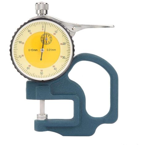 Calibro di spessore digitale Misuratore di carta Carta Metallo Puntatore ad alta precisione Calibro di spessore Display Calibro elettronico Micrometro Strumento di misurazione 0-0,4'' (0-10 mm)