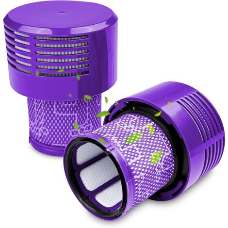2 confezioni di filtri compatibili con Dyson V10, accessorio per filtro per aspirapolvere, parte di ricambio per aspirapolvere ciclonico per filtro per aspirapolvere lavabile compatibile, pulizia tota