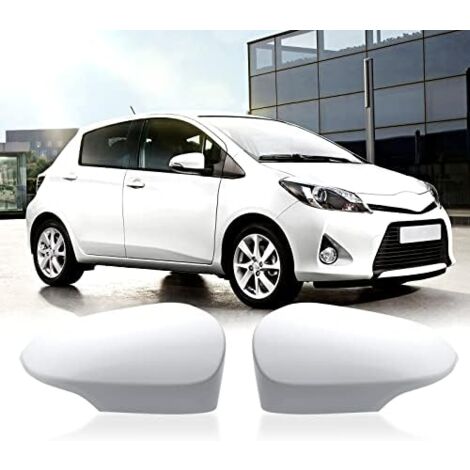 1 paio di tappi copri specchietto retrovisore per auto per Toyota Yaris 2012-2019 (bianco)