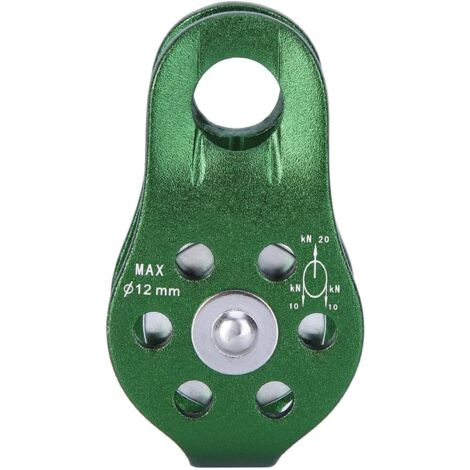 Ruota puleggia in lega di alluminio con corda girevole singola per impieghi gravosi Accessorio per arrampicata Attrezzatura di sicurezza per arrampicata su roccia