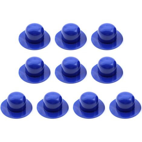 Confezione da 10 tappi di ricambio blu, compatibili con i filtri della piscina.