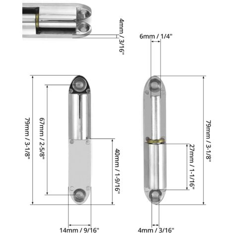 Gedotec - Nastro Per Rinnovare La Porta Della Camera Da Letto, Per Porte Interne Da Avvitare | Cerniere Per Finestre E Porte | Nastro Di Riparazione 14 X 83 Mm | Cerniera - Foto 14