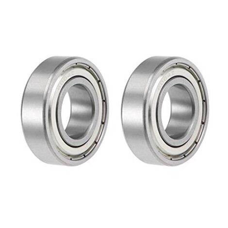 6004ZZ Cuscinetti a sfere a gola profonda Z2 20 mm x 42 mm x 12 mm Acciaio al carbonio a doppia schermatura 2 pezzi
