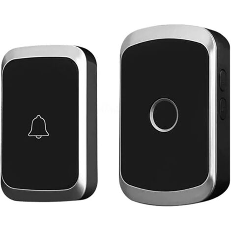 Campanello wireless, campanello LED per casa intelligente, 1 campanello e 1 pulsante entro 300 metri - Bianco