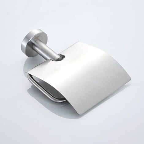 Belle Vous Porta Carta Igienica in Ferro - Portarotolo da Appendere al Serbatoio - Set di 2 Portacartaigienica - Accessori Bagno per Rotoli - Porta Rotolo Antiruggine - Argento