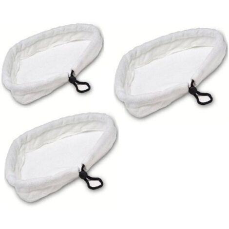 Confezione da 3 panni in microfibra, cuscinetti universali per la pulizia, compatibili con altri mop a vapore, parti di ricambio lavabili per aspirapolvere, mop a vapore caldo
