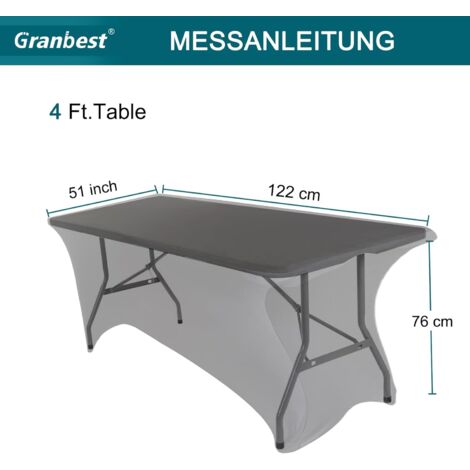 Dololoo Tovaglia Elasticizzata Per Tavoli Rettangolari Con Retro Aperto, 1,8 M, In Spandex, Rettangolare, Per Matrimoni, Feste, Cucina, Decorazione Per Eventi Di Bellezza, Colore Bianco