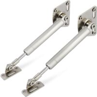 Cerniera a molla a gas da 100 N/22 libbre con chiusura ammortizzata, rallentamento del coperchio e rallentamento della chiusura, sportello per mobile da cucina, credenza e scrivania, confezione da 2