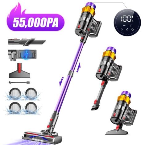 Aspirateur Balai Sans Fil Hompany V15A - 500W, 1.5L, écran Tactile, Neuf 2023
