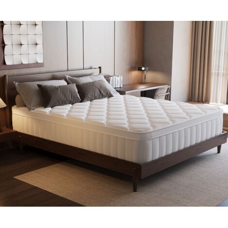 Matelas 140x190 cm à mémoire de forme – Épaisseur 25 cm – Confort ferme et optimal – 7 zones de soutien ergonomique – Mousse haute densité Authmic (1/5)