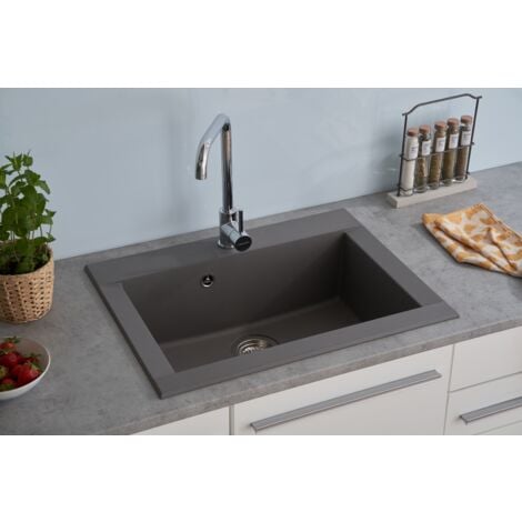 Prime 862 Bianco Lavello Da Incasso In Granito Prime 862 - 2 Vasche 86x50 Cm, Bianco, Con Sifone Salvaspazio Lavello Granito Bianco - Foto 3