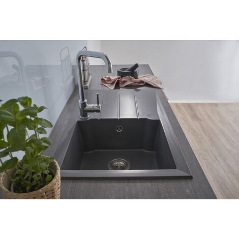 Lavello Nero 49 X 50 Cm Con Raccordo Nero Bergström | Nero | 49x50 Cm | 406673137049808 - Foto 7