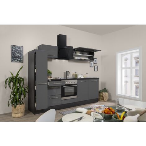 Cucina Componibile Susan 240cm Belini - Pensili E Mobili Da Cucina Senza Elettrodomestici - Colore Argento Opaco - Foto 5