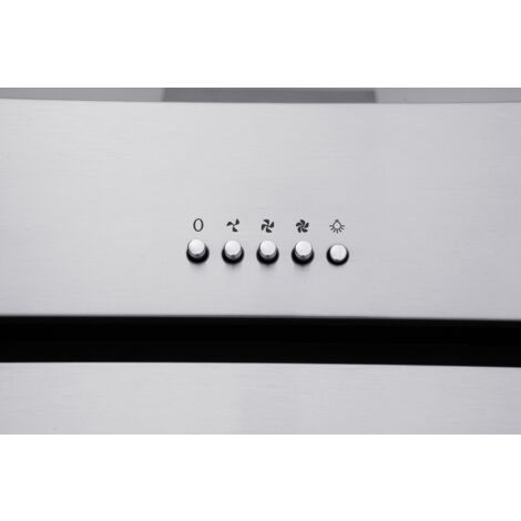 Cappa aspirante cappa inclinata senza testa cappa a parete in acciaio inox da 60 cm Respecta