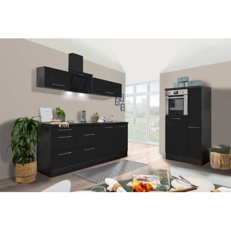 Cucina Blocco cucina Blocco cucina Rovere Nero Amanda 300 cm Respekta Premium (1/5)