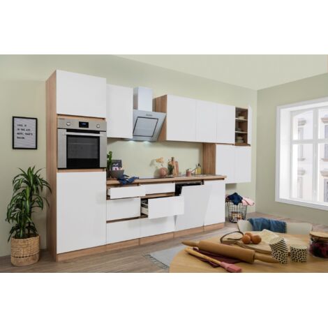 Cucina Modulo Cucina Blocco Vuoto Cucina Ad Angolo Rovere Grigio Merle 310x172 Cm Respekta 50212450