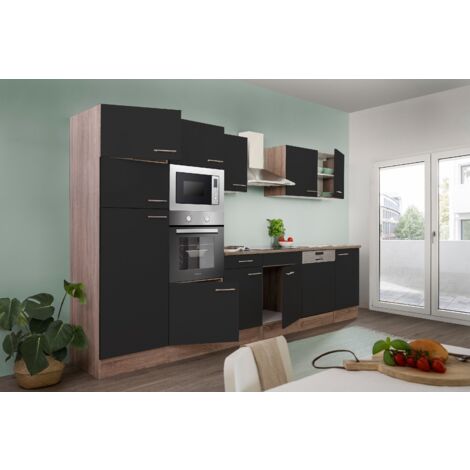 Cucina Blocco Cucina Blocco Cucina Rovere York Nero Oliver 340 cm Respecta (1/5)
