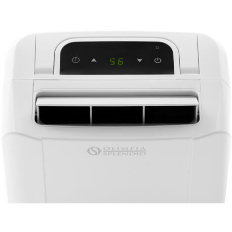 Olimpia Splendid - 01958 Aquaria Slim 14 P - Deshumidificador de 14 litros al día con depósito extraíble, temporizador de 24 horas integrado y sistema Pure, gas natural R290, blanco