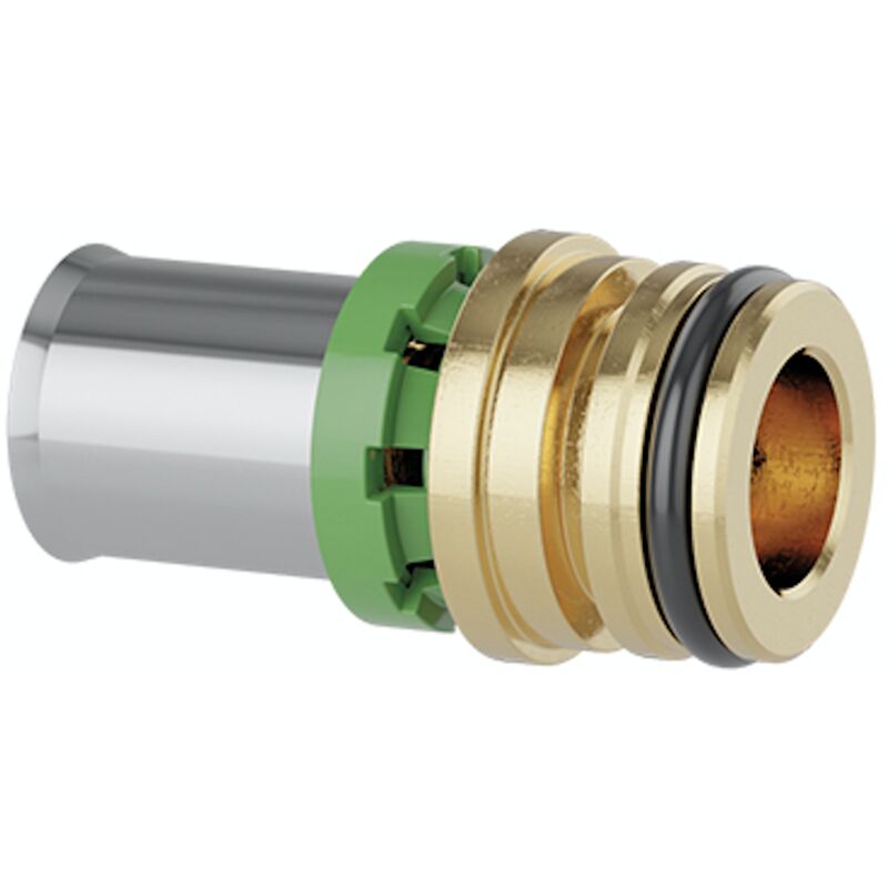 Racores de presión multi-crimpadora para tubos multicapa con clips de  fijación Caleffi 359 16 X