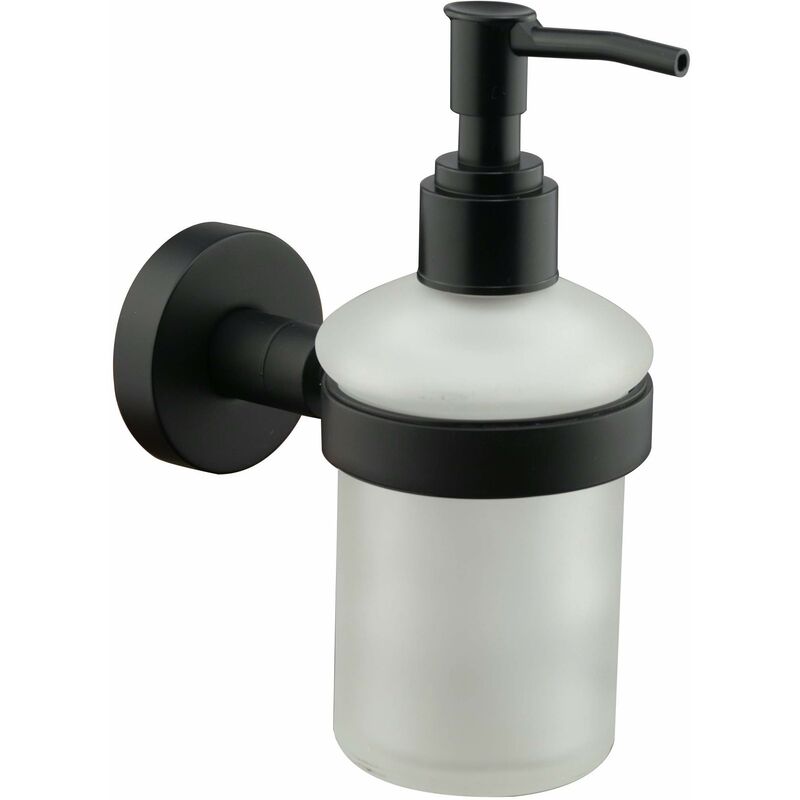 Conjunto de accesorios de baño modelo Round en acabado negro mate Icrolla  Venezia KITVENEZIA1NO